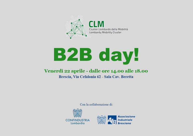 Cluster Lombardo della Mobilità (CLM) - B2B day!