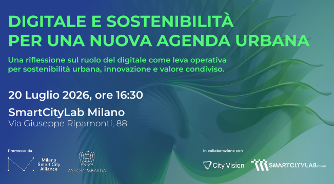 Digitale e sostenibilità per una nuova agenda urbana