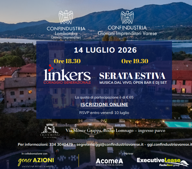 Linkers e Serata Estiva 2026 dei Giovani